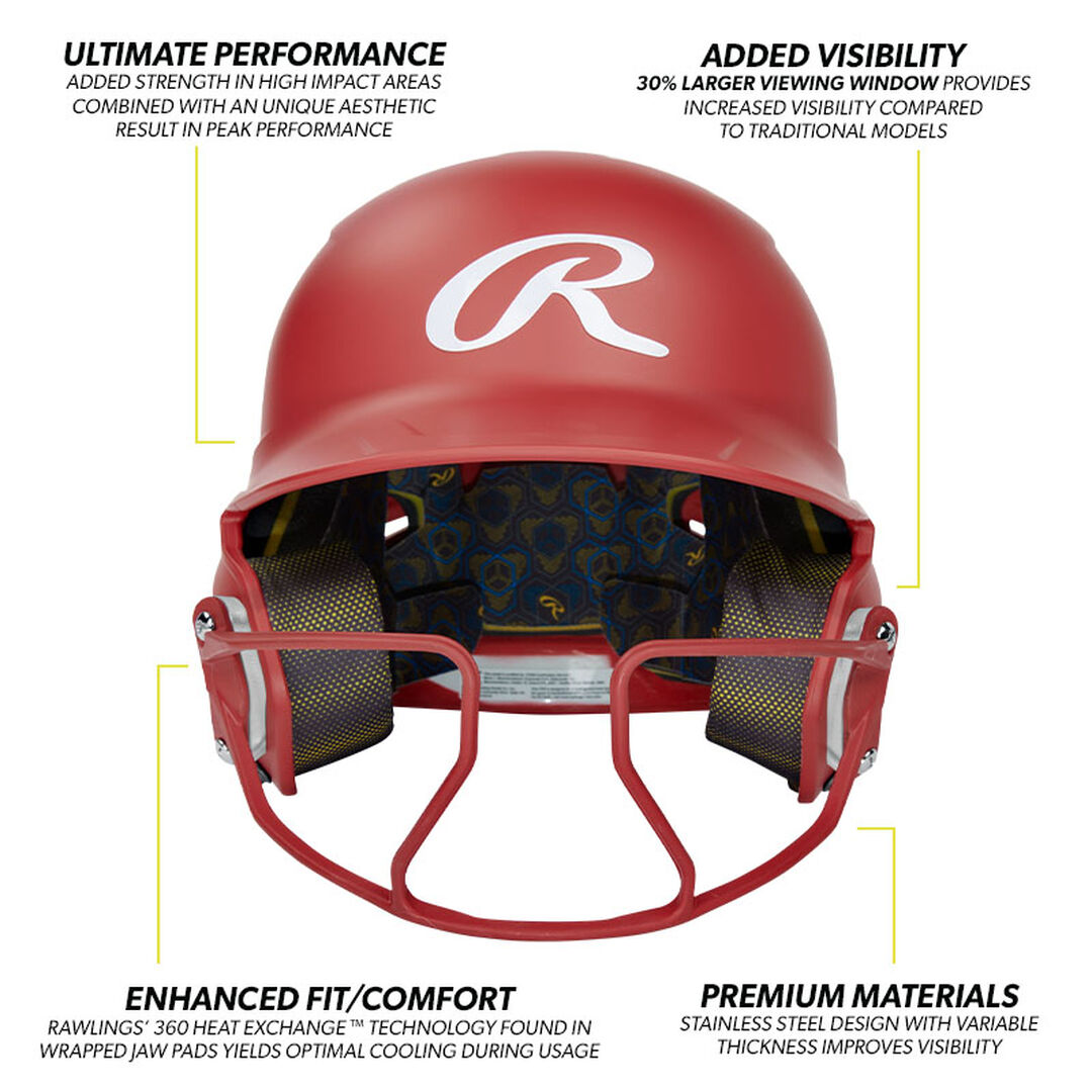 Rawlings Mach Hi-Viz Fastpitch Batting Helmet - Image 9