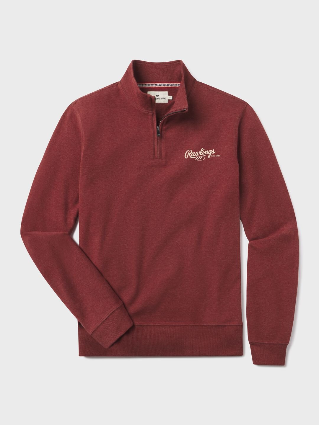 Rawlings x The Normal Brand Puremeso Weekend Quarter Zip Maroon