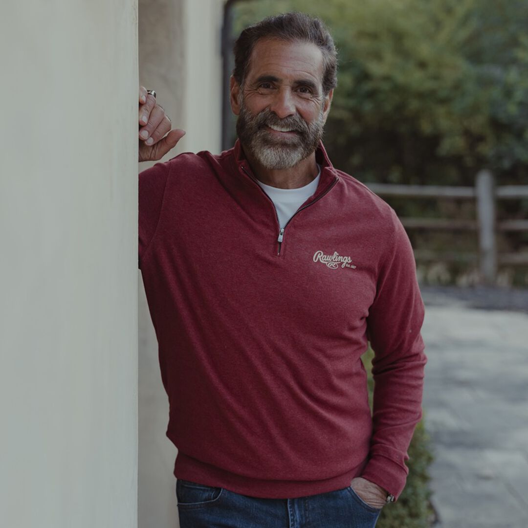Rawlings x The Normal Brand Puremeso Weekend Quarter Zip Maroon - Image 5