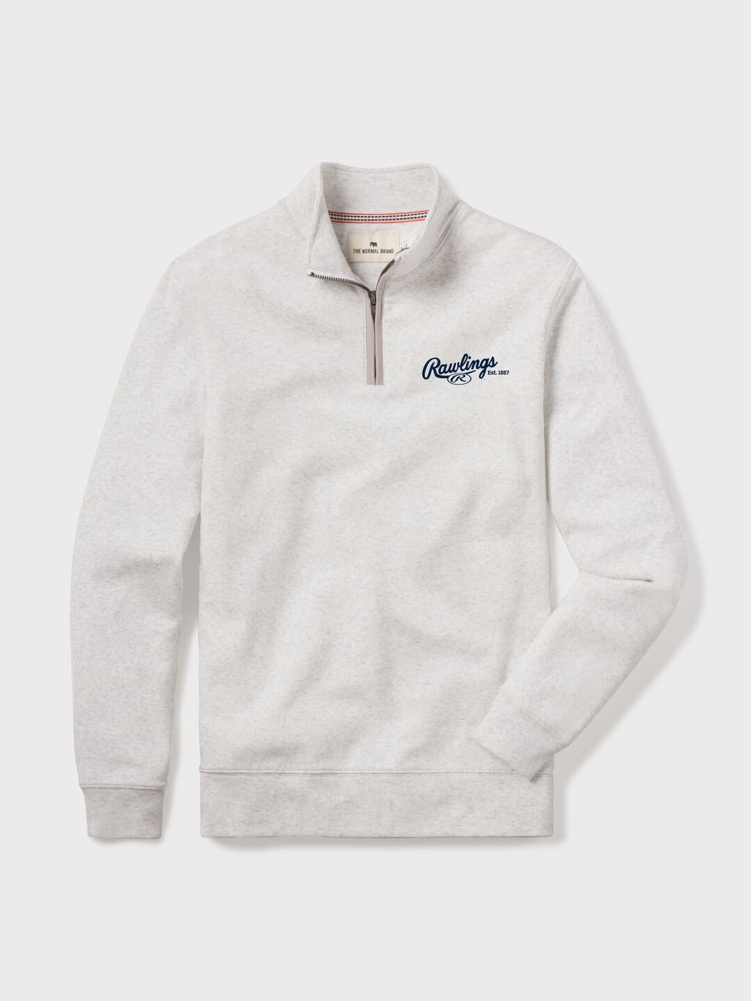 Rawlings x The Normal Brand Puremeso Weekend Quarter Zip Off White