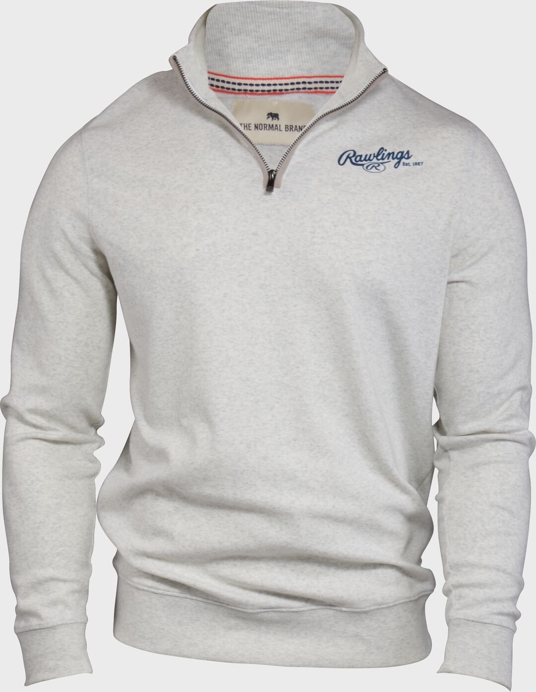 Rawlings x The Normal Brand Puremeso Weekend Quarter Zip Off White - Image 2
