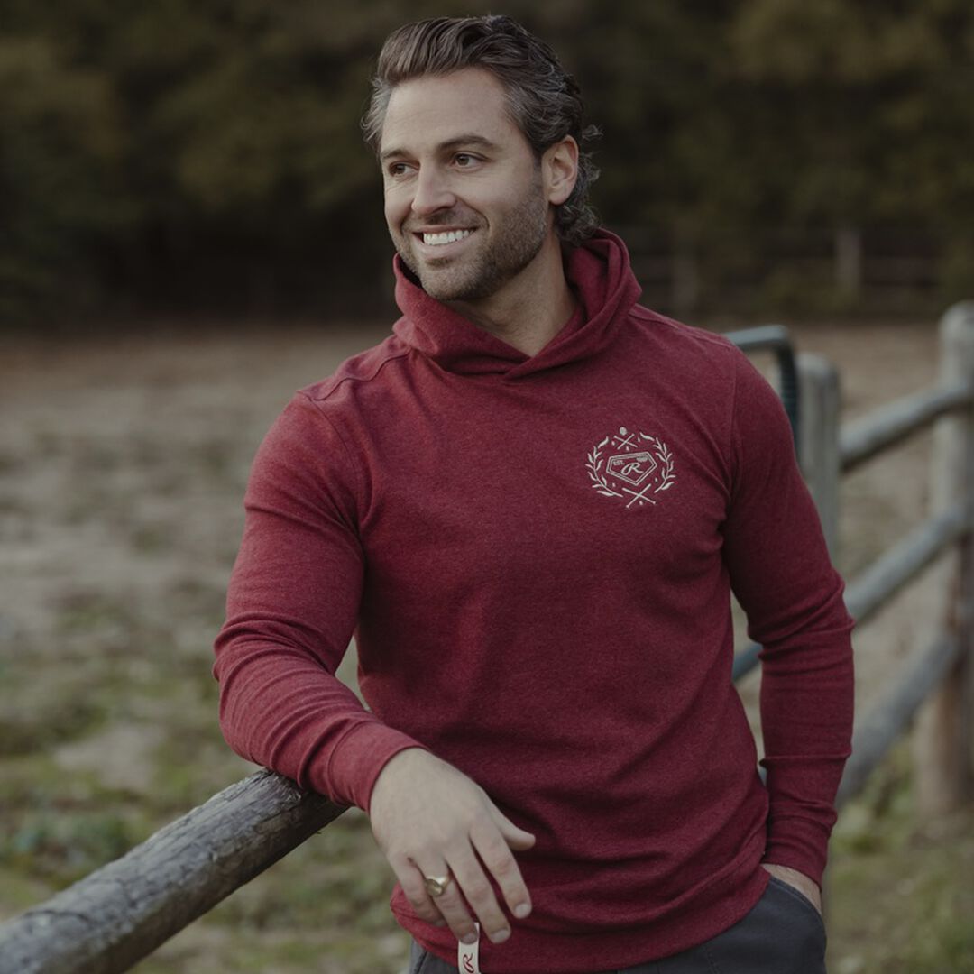 Rawlings x The Normal Brand Puremeso Fleece Hoodie Maroon - Image 2