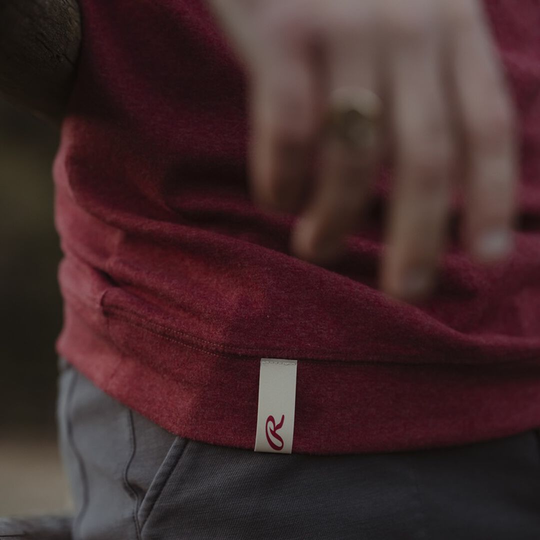 Rawlings x The Normal Brand Puremeso Fleece Hoodie Maroon - Image 7