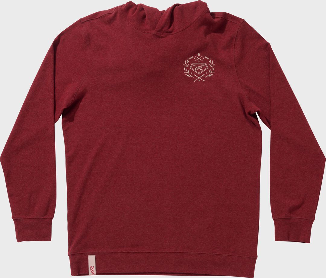 Rawlings x The Normal Brand Puremeso Fleece Hoodie Maroon - Image 4
