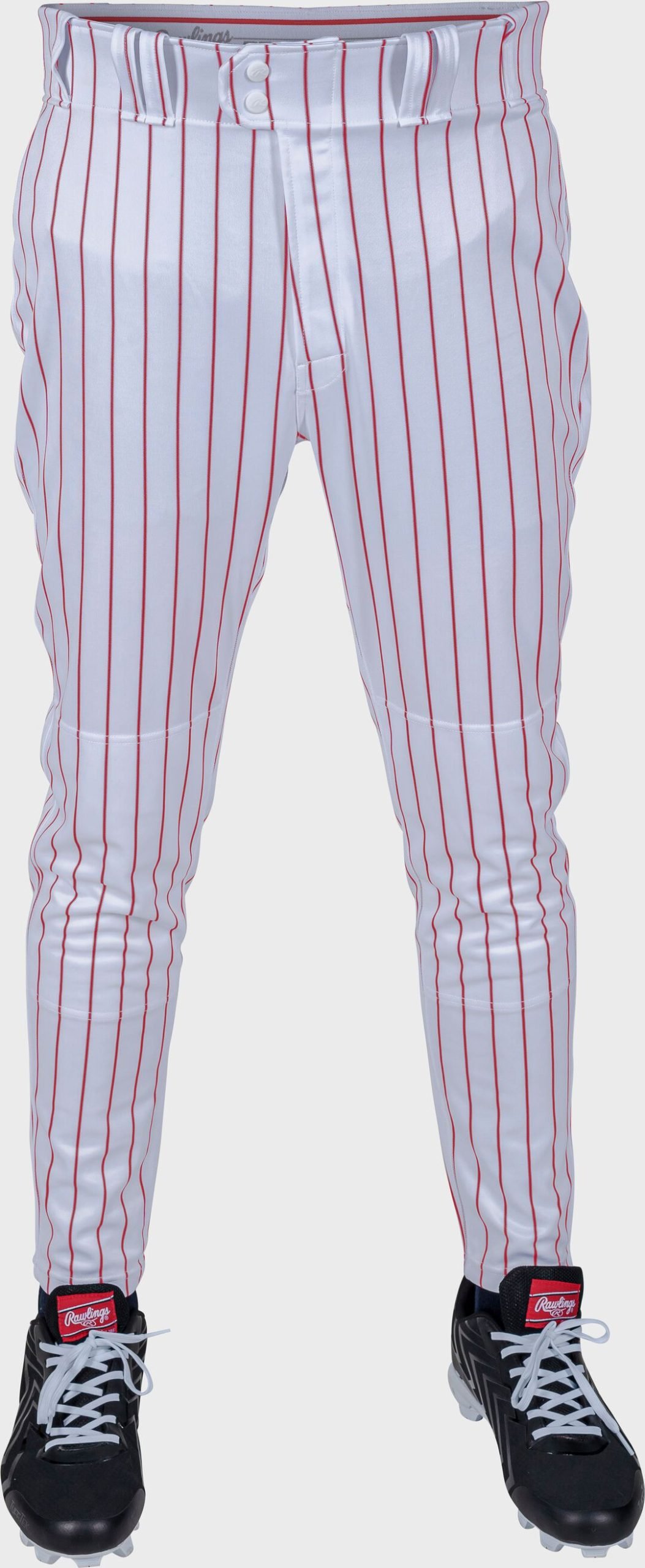 Rawlings 150 Jogger Fit Pinstripe Baseball Pants Adult & Youth - Image 2