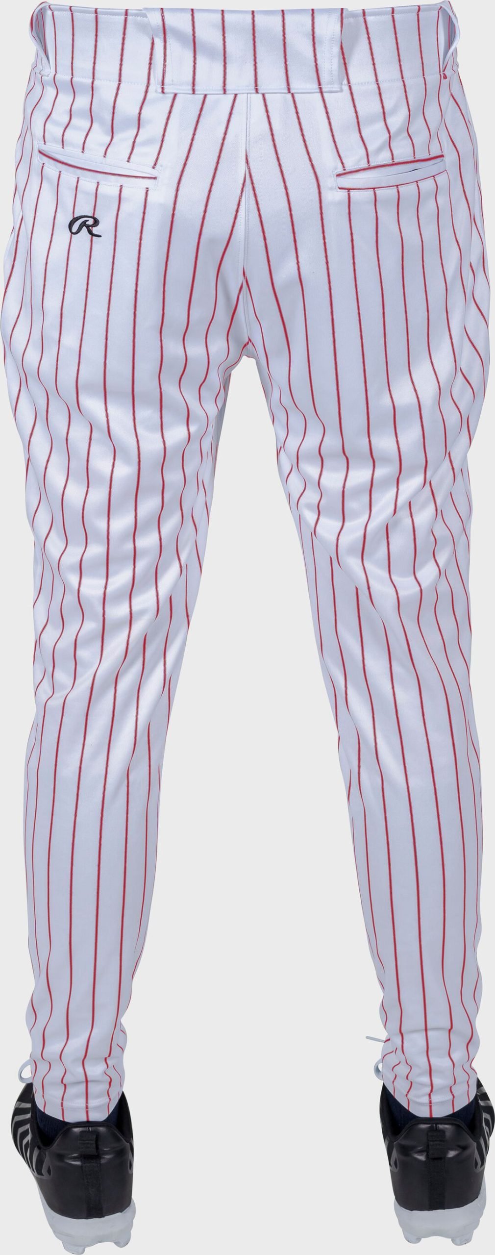 Rawlings 150 Jogger Fit Pinstripe Baseball Pants Adult & Youth - Image 3