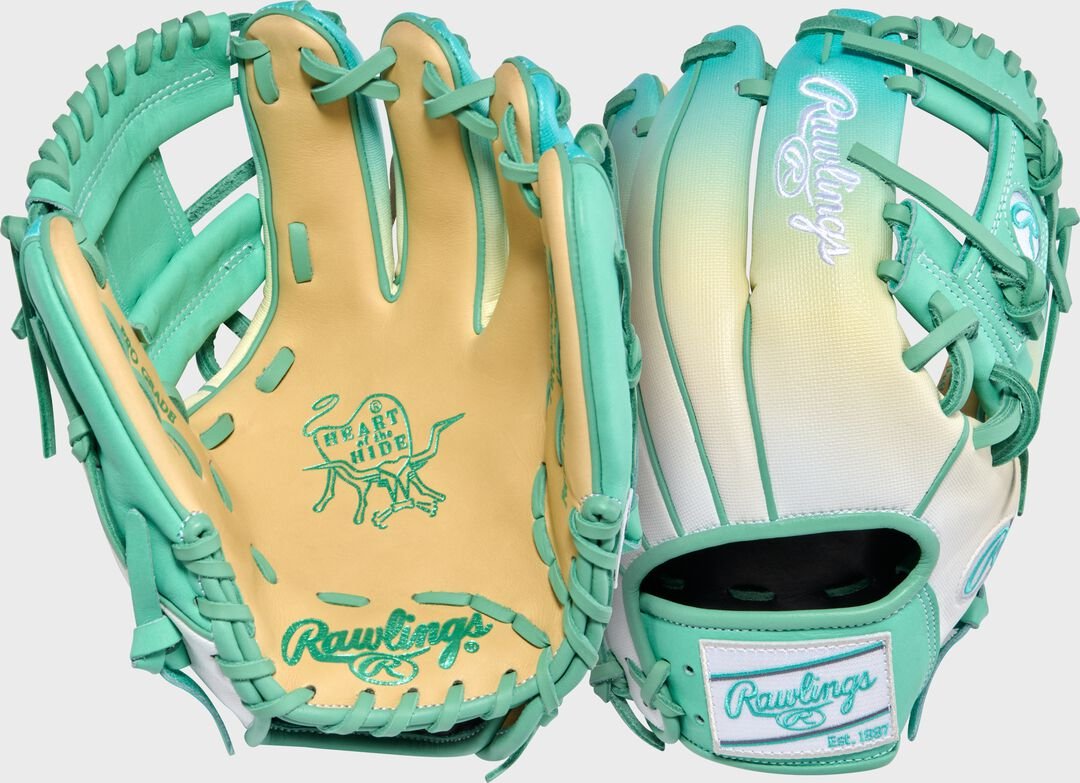 Exclusive Heart of the Hide 11.5-Inch Mint/Camel infield Glove Right Hand Throw