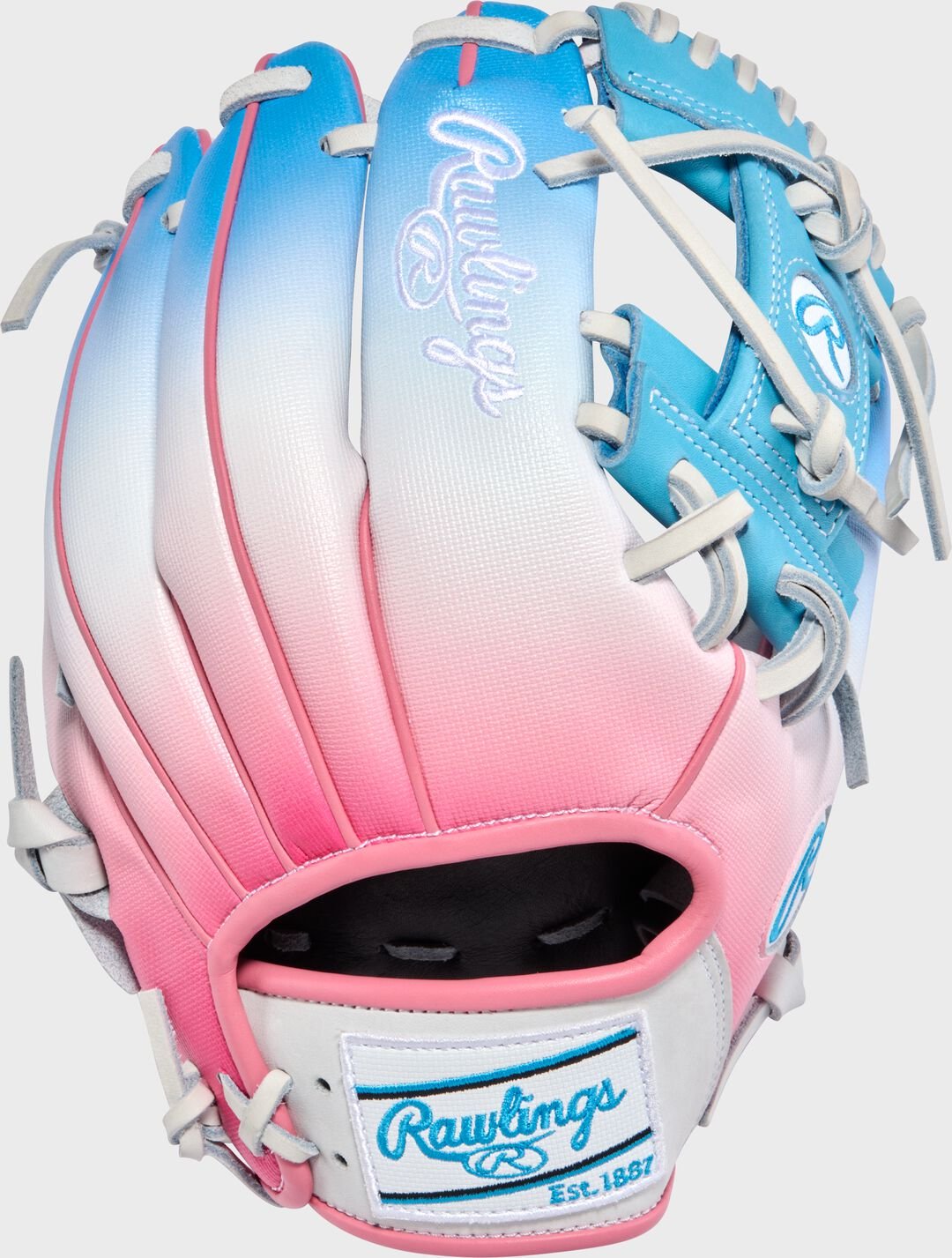Exclusive Heart of the Hide 11.5-Inch Pink/Columbia Blue infield Glove Right Hand Throw - Image 3