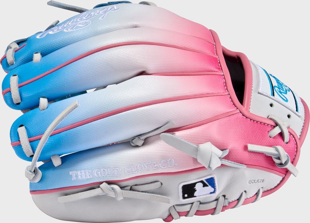 Exclusive Heart of the Hide 11.5-Inch Pink/Columbia Blue infield Glove Right Hand Throw - Image 5