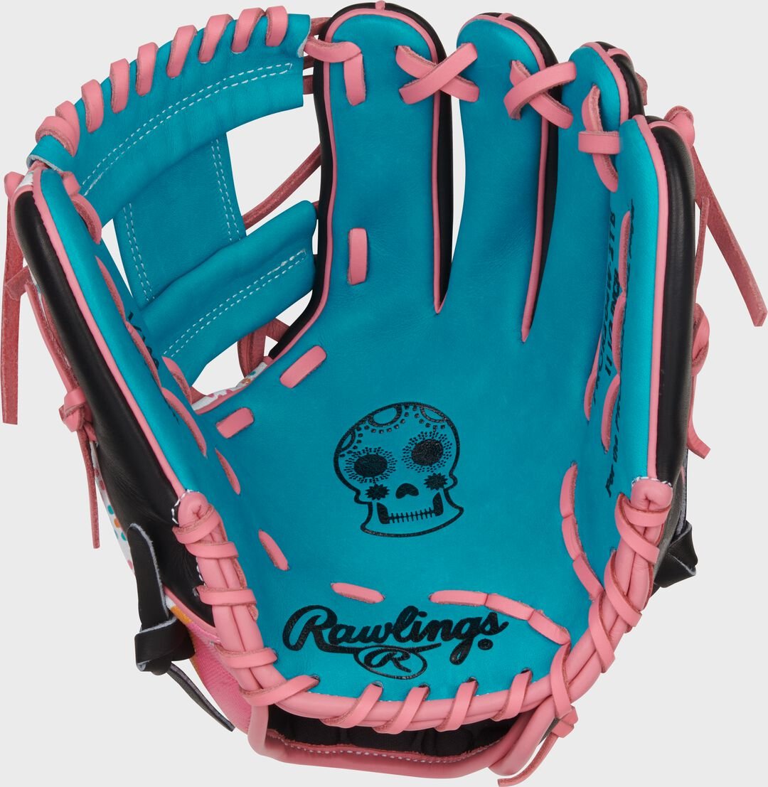Limited Edition Heart of the Hide Dia De Los Muertos Infield Glove Right Hand Throw - Image 4