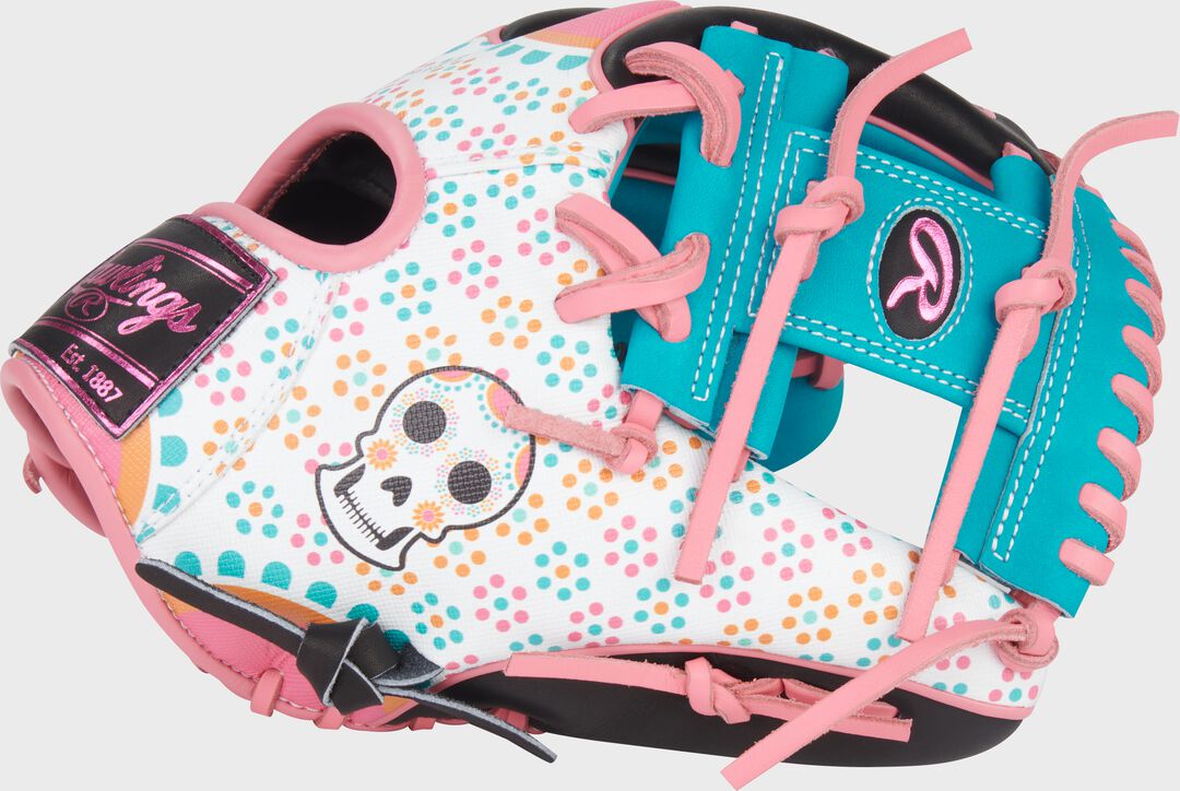 Limited Edition Heart of the Hide Dia De Los Muertos Infield Glove Right Hand Throw - Image 2