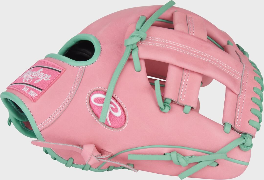 Rawlings Heart of the Hide 11.75-Inch Pink Infield Glove Right Hand Throw - Image 2
