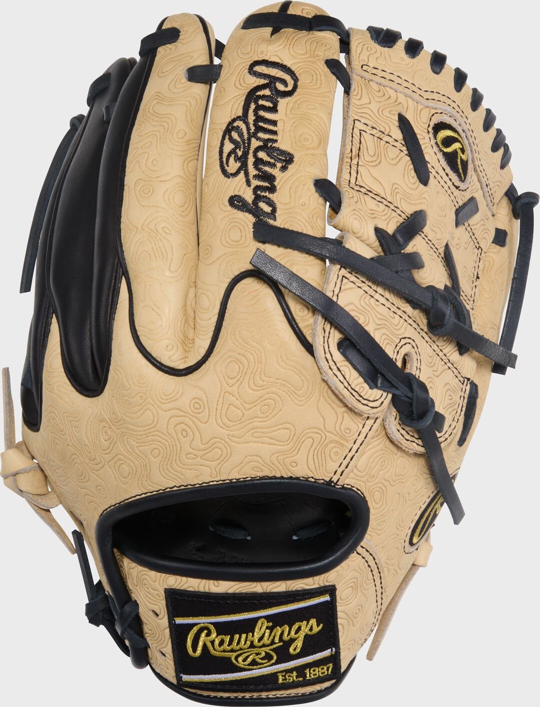 Heart of the Hide 11.75-inch Topo Print Wing Tip Glove - Image 4