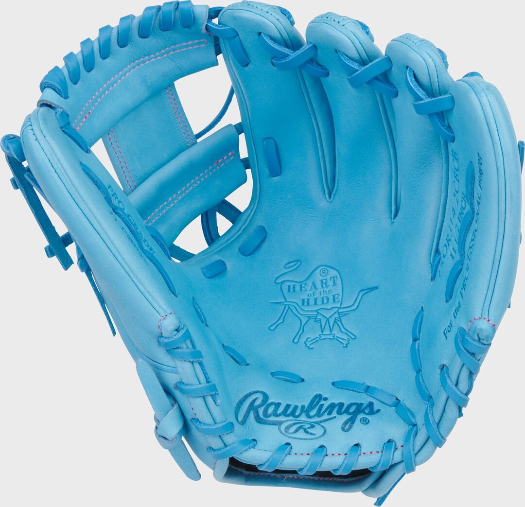 Heart of the Hide 11.5-Inch Columbia Blue Infield Glove Right Hand Throw - Image 4