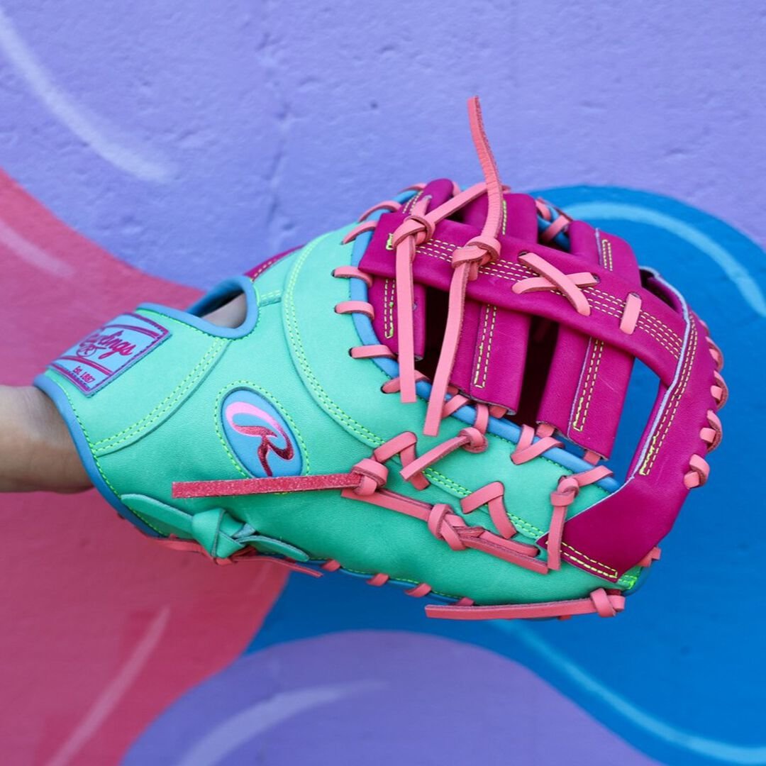 Rawlings HOH ColorSync 10 Berry Mint 13-Inch First Base Mitt - Image 11