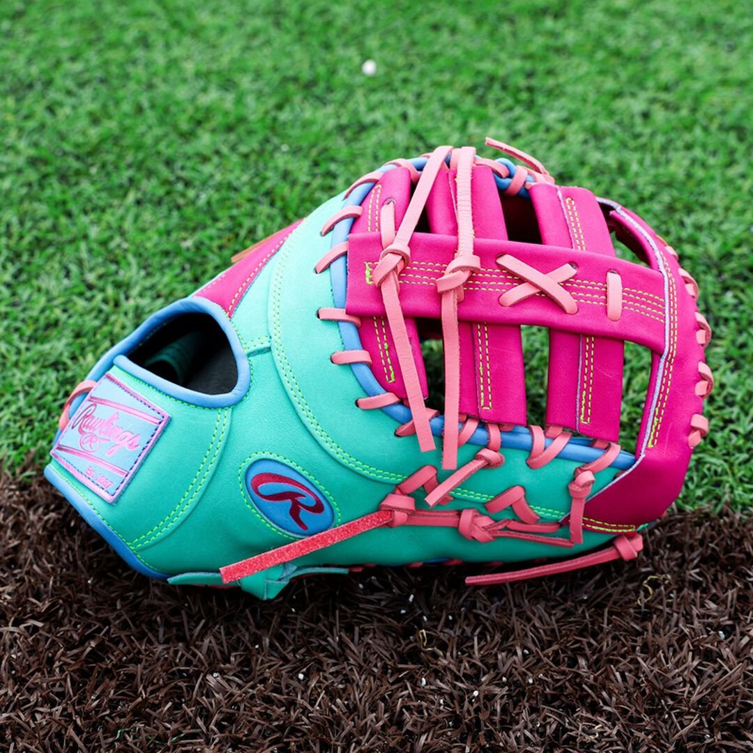Rawlings HOH ColorSync 10 Berry Mint 13-Inch First Base Mitt - Image 4