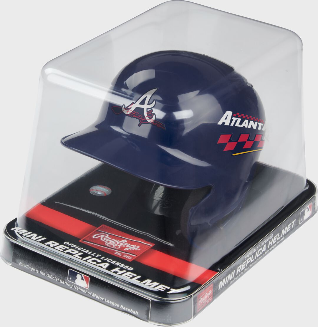 MLB Atlanta Braves Speedway Classic Mini Replica Helmet - Image 2