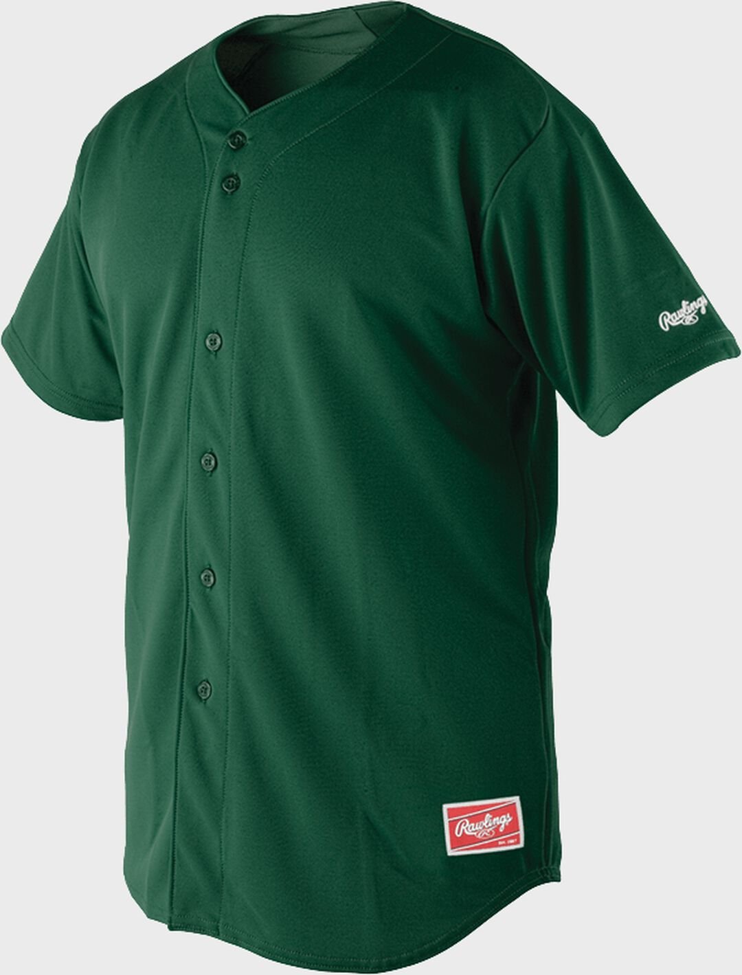 Short Sleeve Full Button Front Jersey Adult & Youth