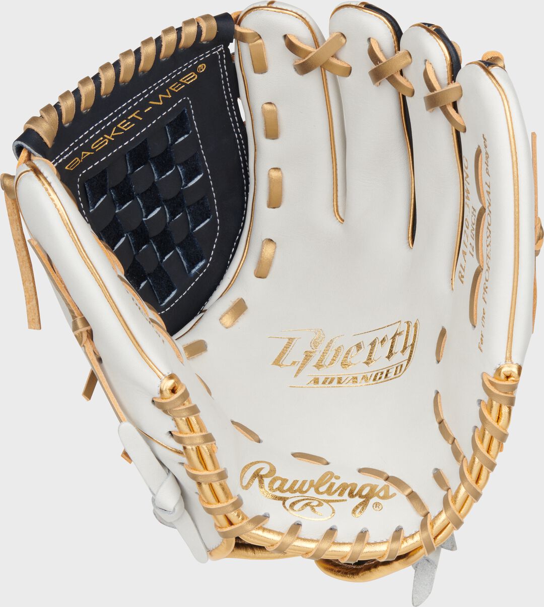 Liberty Advanced Color Series 12 in Fastpitch Glove White/Navy - Image 4