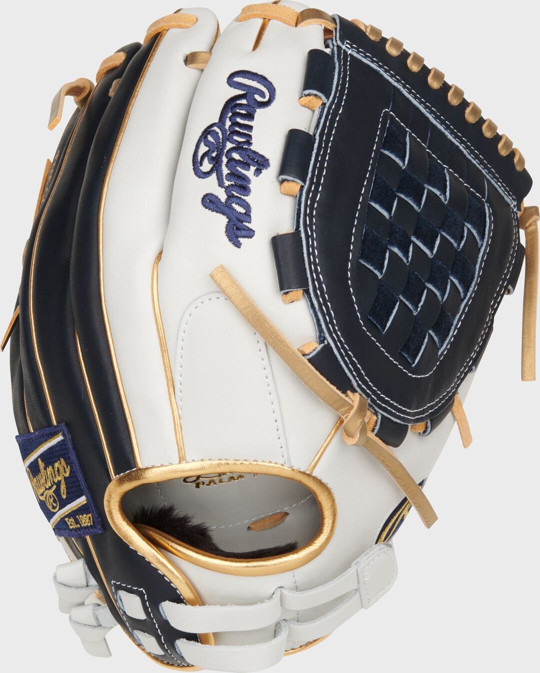 Liberty Advanced Color Series 12 in Fastpitch Glove White/Navy - Image 3