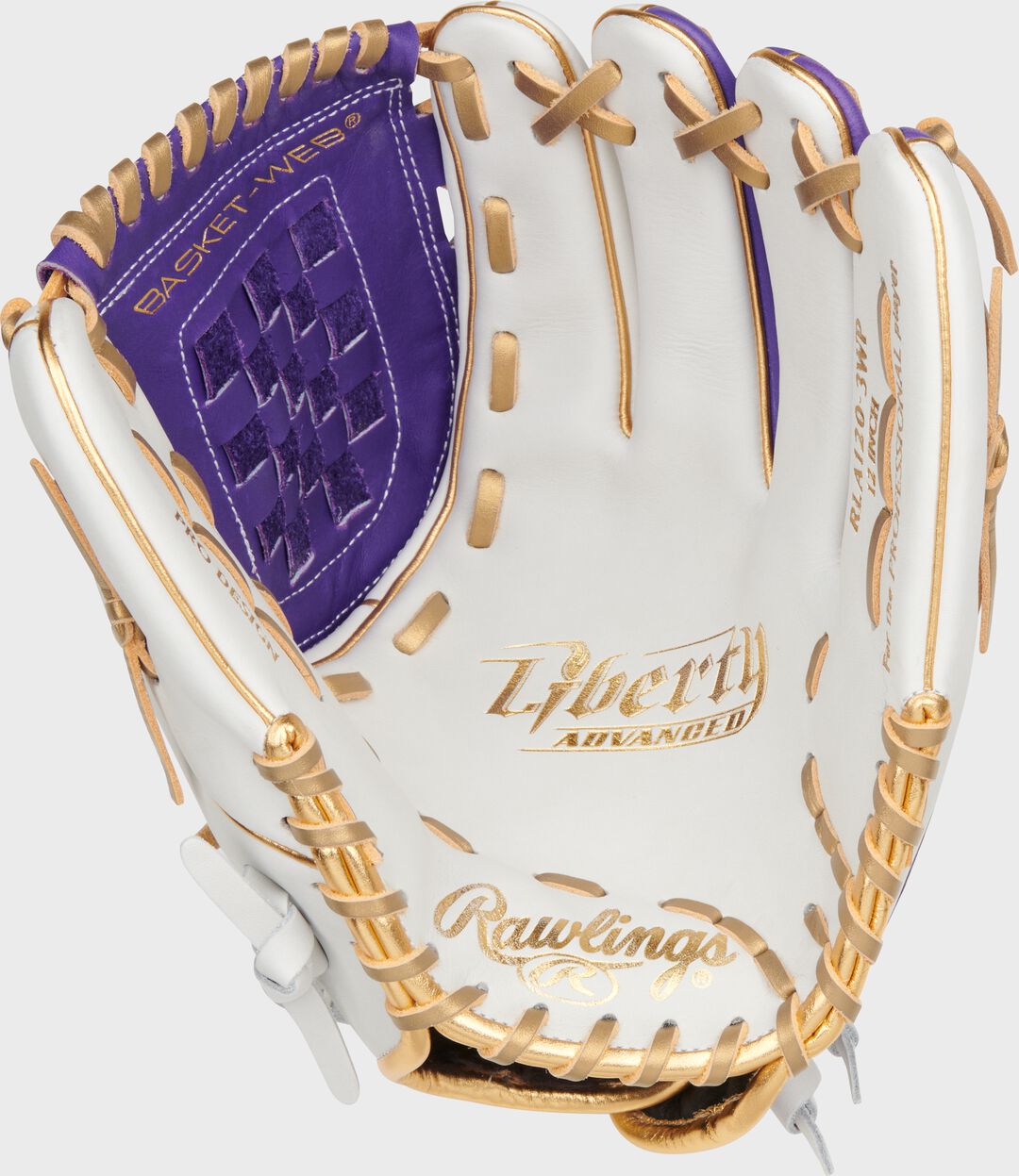 Liberty Advanced Color Series 12 in Fastpitch Glove White/Purple - Image 4