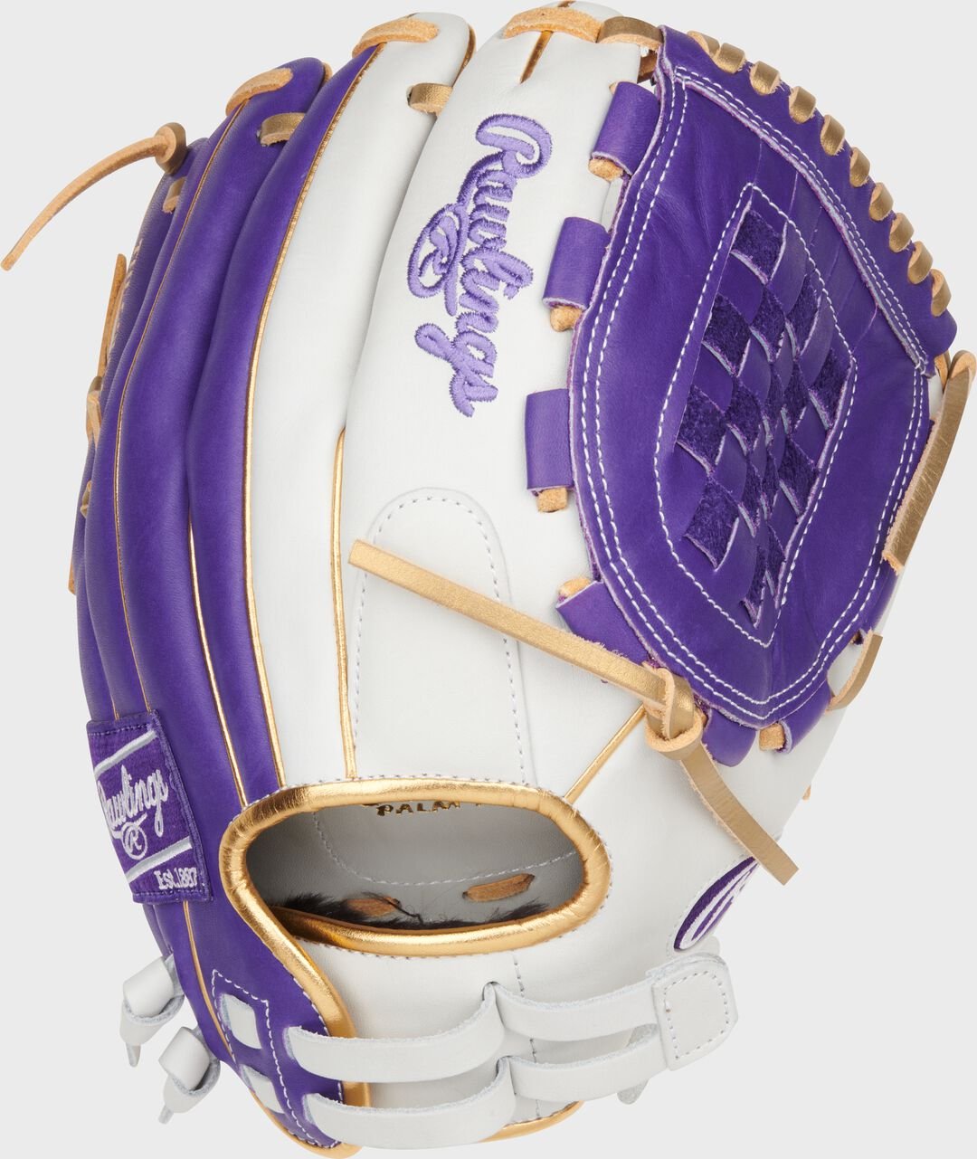 Liberty Advanced Color Series 12 in Fastpitch Glove White/Purple - Image 3