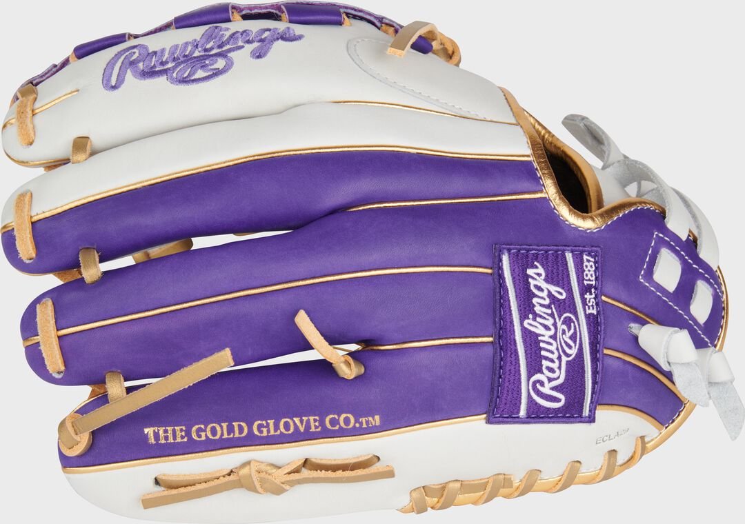 Liberty Advanced Color Series 12 in Fastpitch Glove White/Purple - Image 5