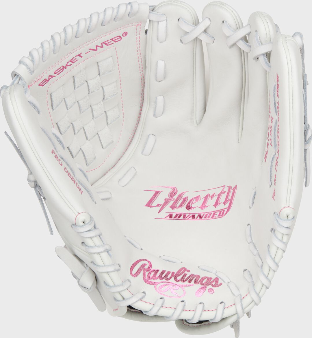Liberty Advanced Color Series 12 in Fastpitch Glove White/Pink - Image 4