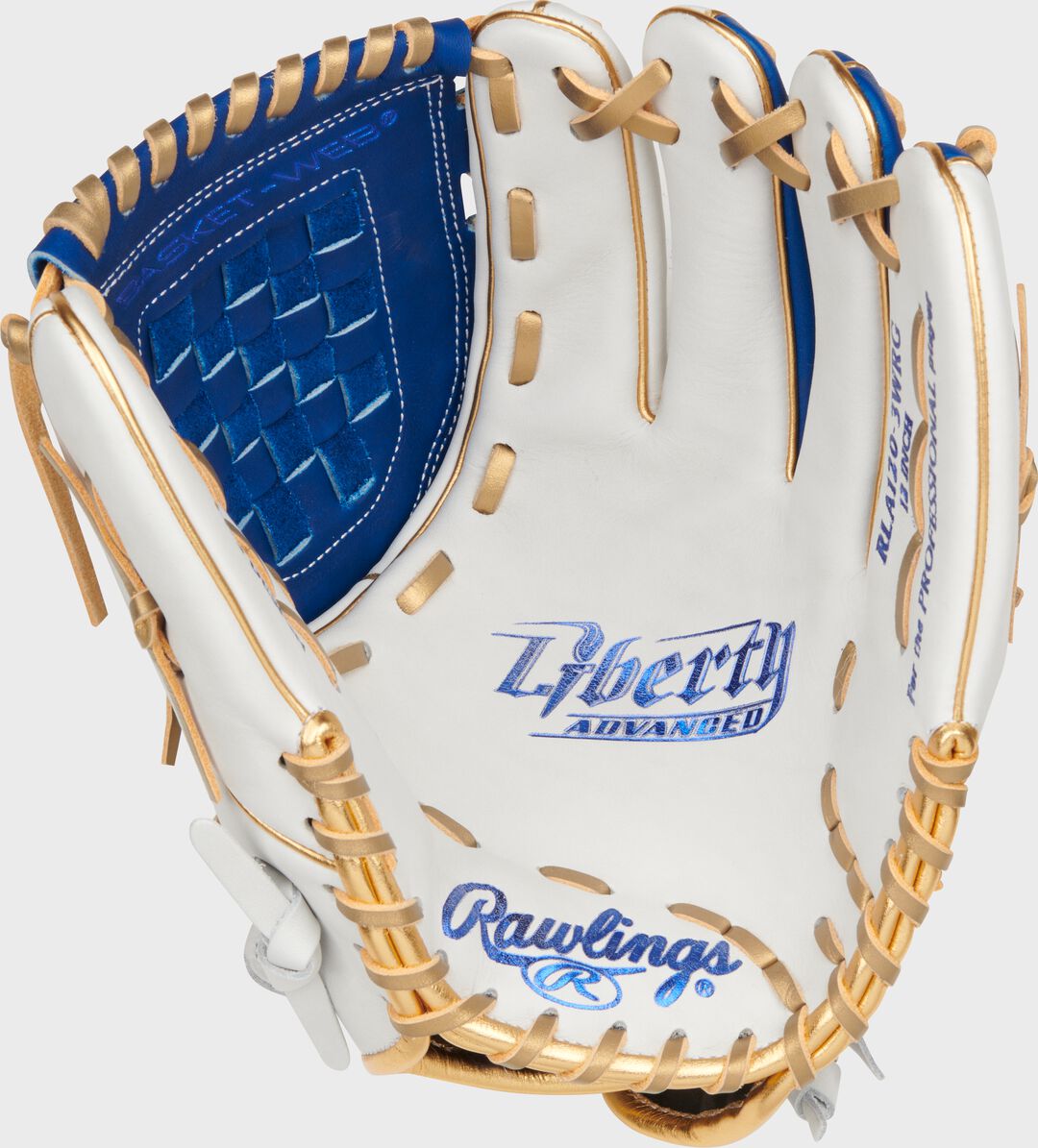 Liberty Advanced Color Series 12 in Fastpitch Glove White/Royal - Image 4