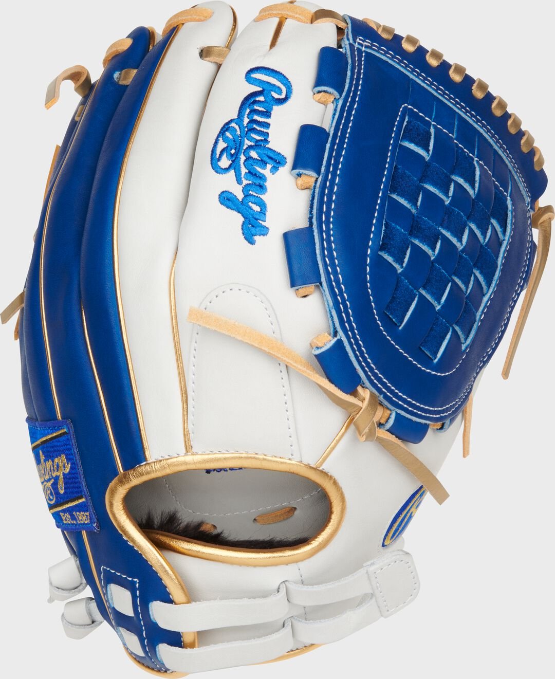 Liberty Advanced Color Series 12 in Fastpitch Glove White/Royal - Image 3