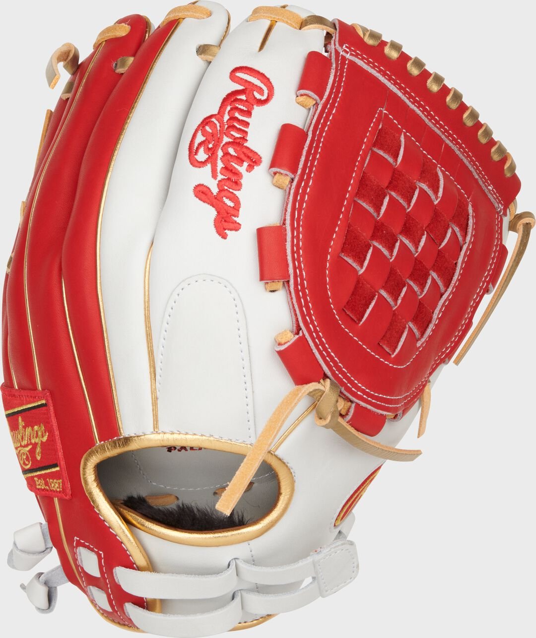 Liberty Advanced Color Series 12 in Fastpitch Glove White/Scarlet - Image 3