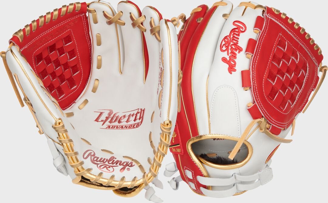 Liberty Advanced Color Series 12 in Fastpitch Glove White/Scarlet
