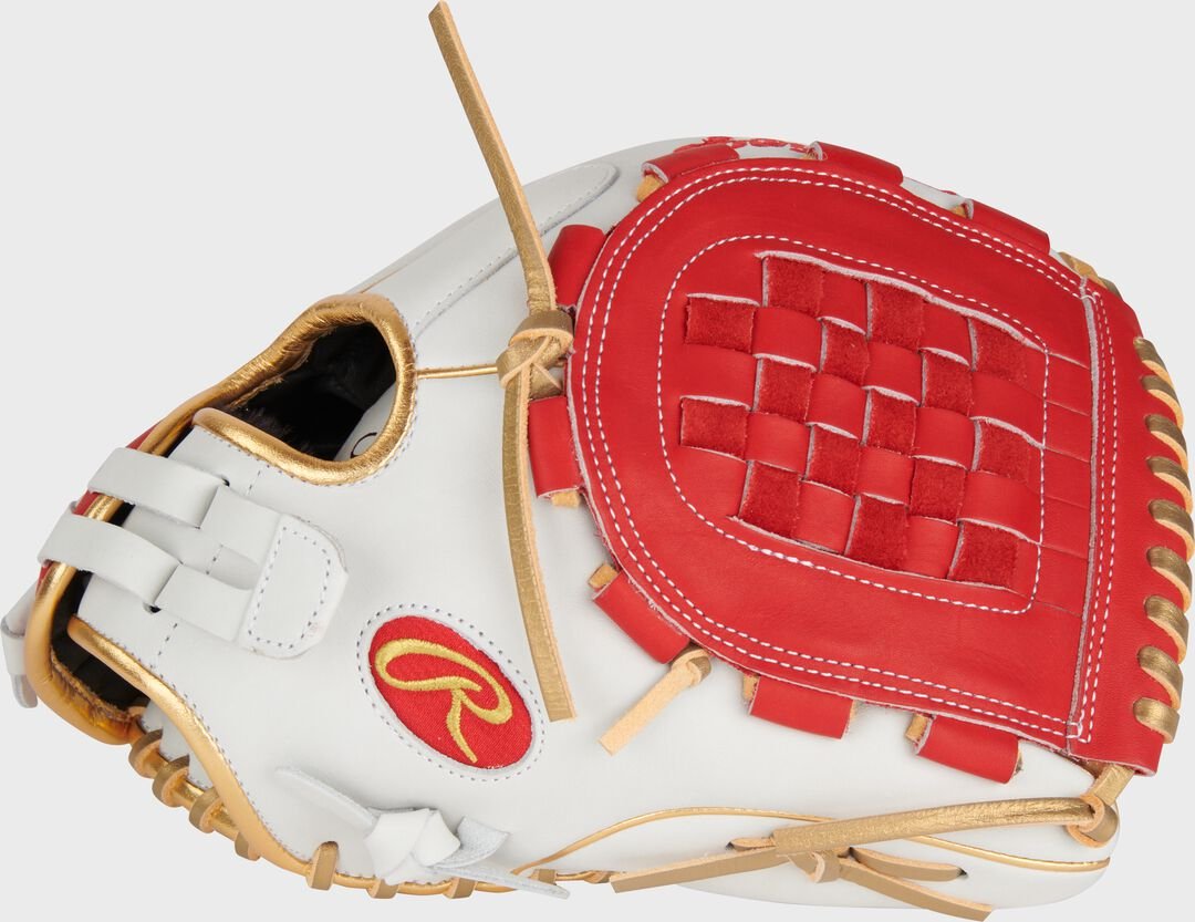 Liberty Advanced Color Series 12 in Fastpitch Glove White/Scarlet - Image 2