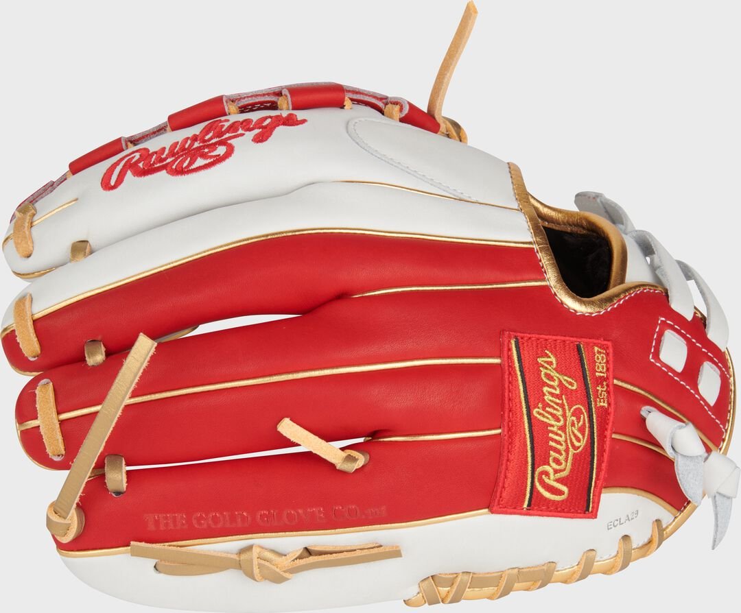 Liberty Advanced Color Series 12 in Fastpitch Glove White/Scarlet - Image 5