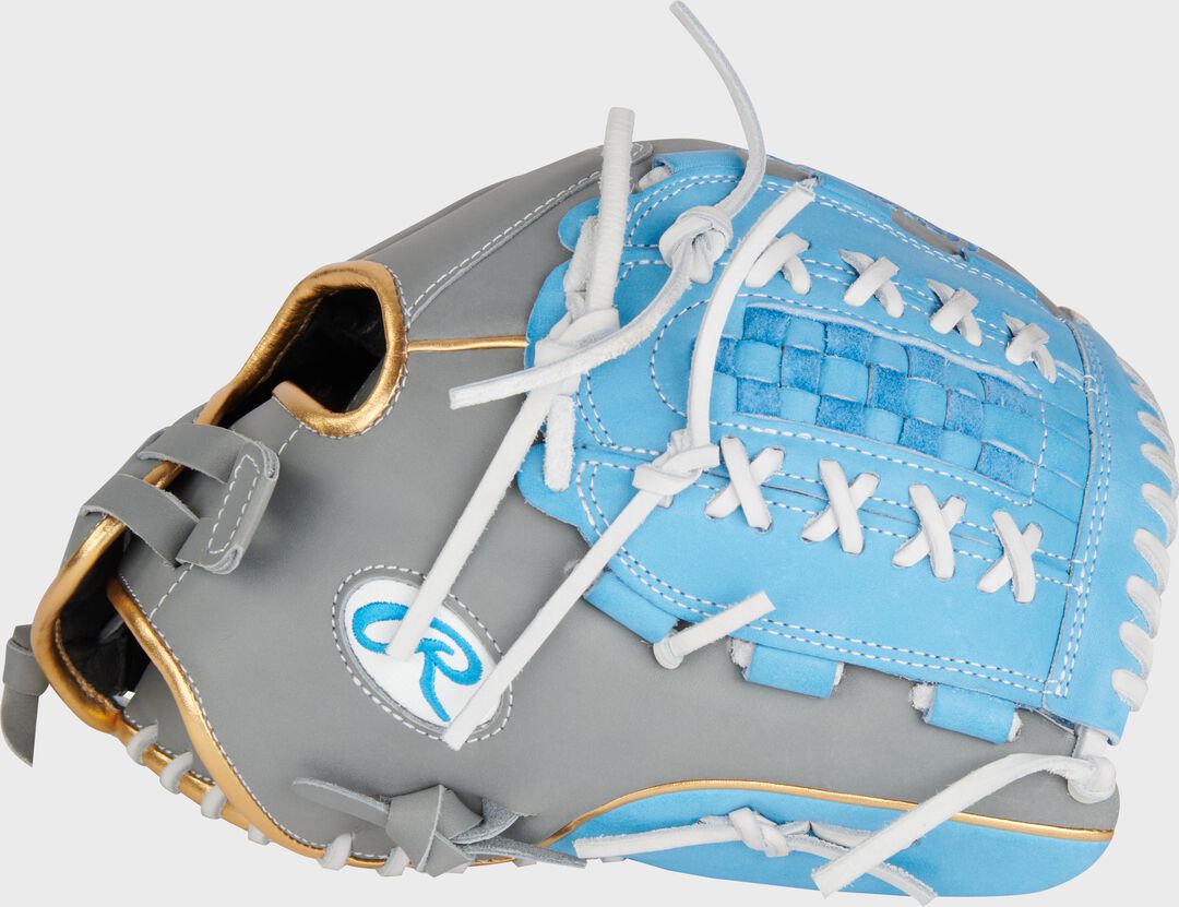 Liberty Advanced Color Series 12.5 in Fastpitch Glove Gray/Columbia Blue - Image 2