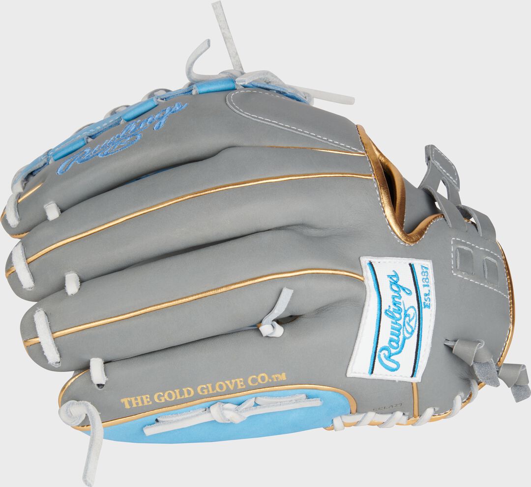 Liberty Advanced Color Series 12.5 in Fastpitch Glove Gray/Columbia Blue - Image 3