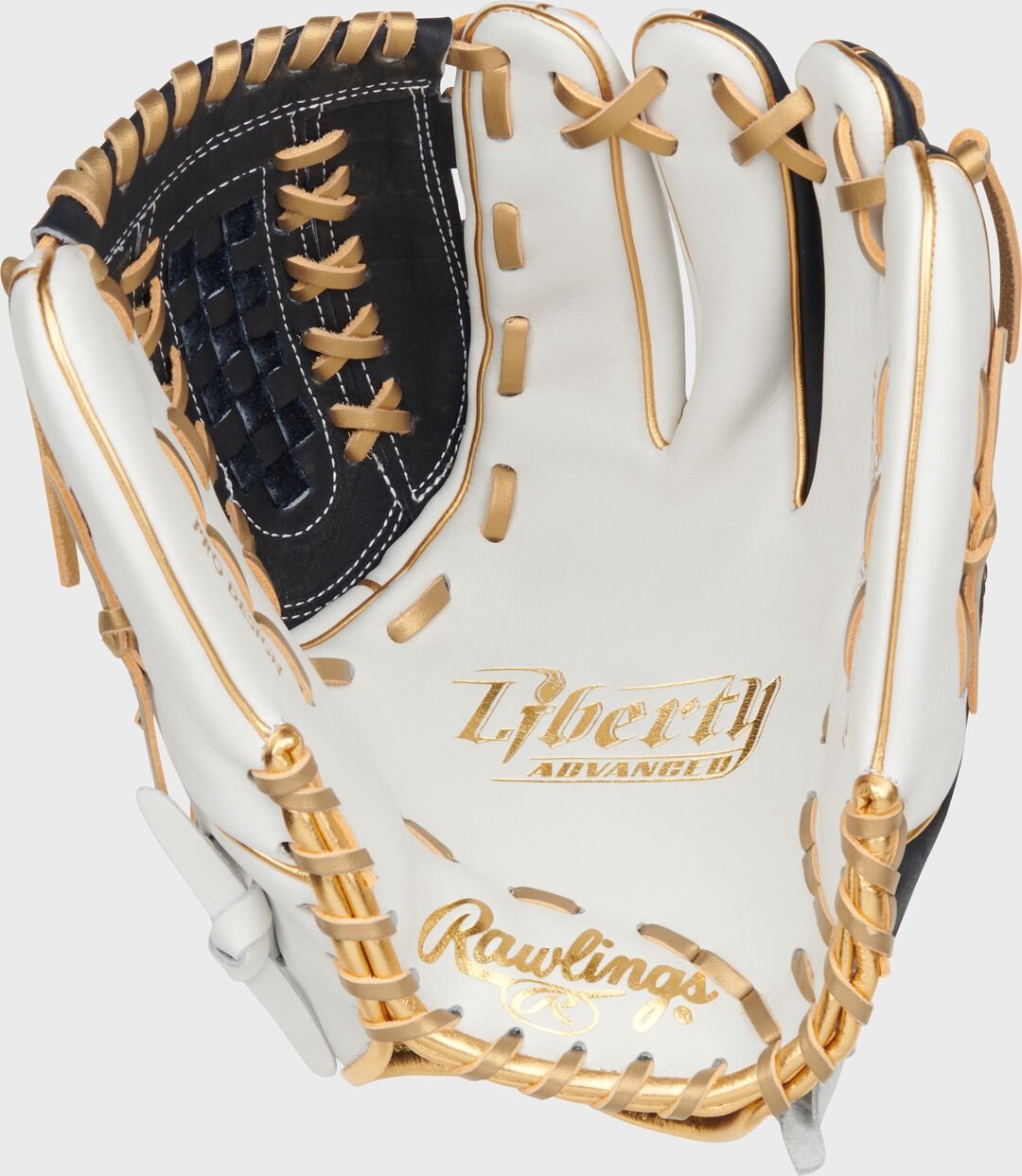 Liberty Advanced Color Series 12.5 in Fastpitch Glove White/Navy - Image 4