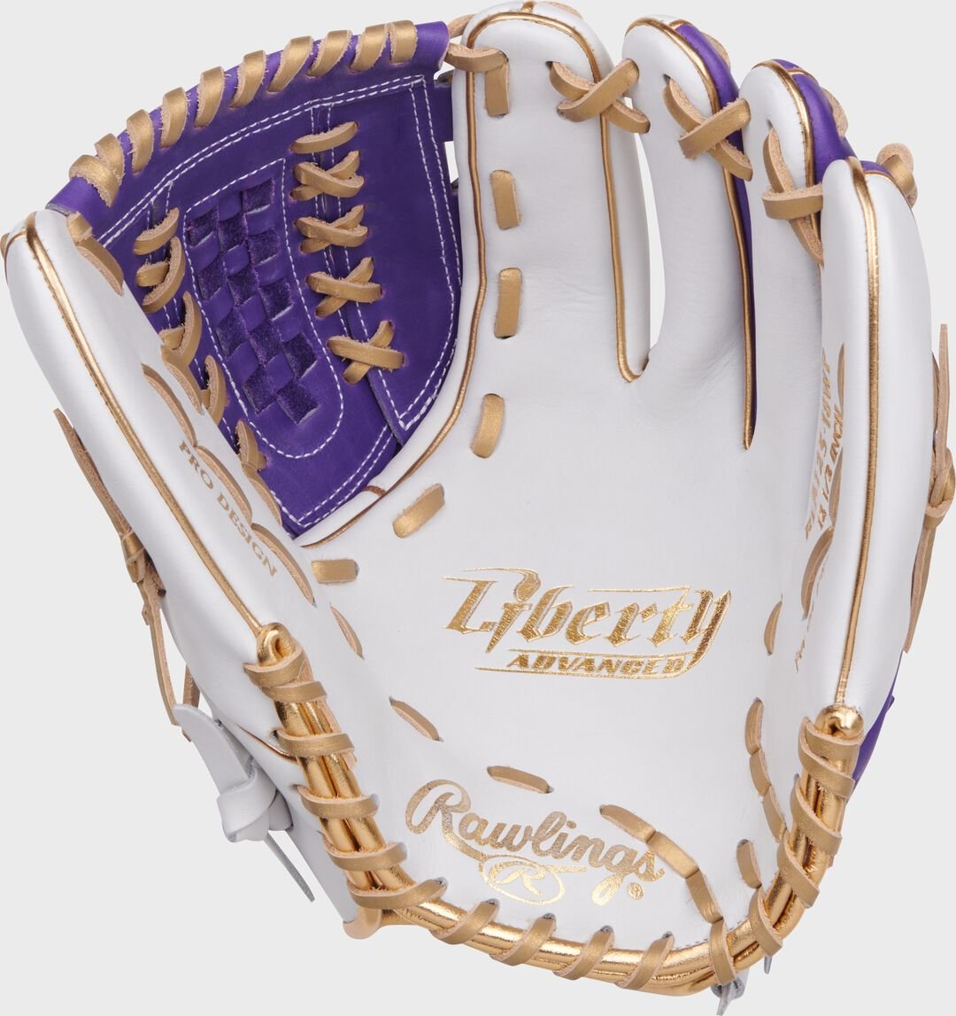 Liberty Advanced Color Series 12.5 in Fastpitch Glove White/Purple - Image 4