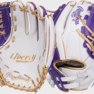 Liberty Advanced Color Series 12.5 in Fastpitch Glove White/Purple