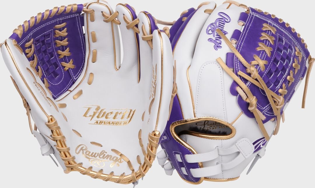 Liberty Advanced Color Series 12.5 in Fastpitch Glove White/Purple