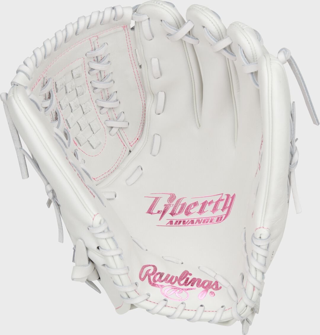 Liberty Advanced Color Series 12.5 in Fastpitch Glove White/Pink - Image 4