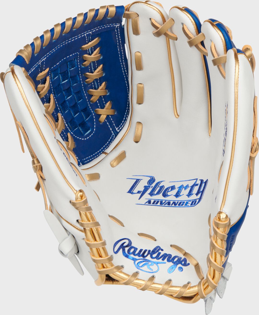 Liberty Advanced Color Series 12.5 in Fastpitch Glove White/Royal - Image 4