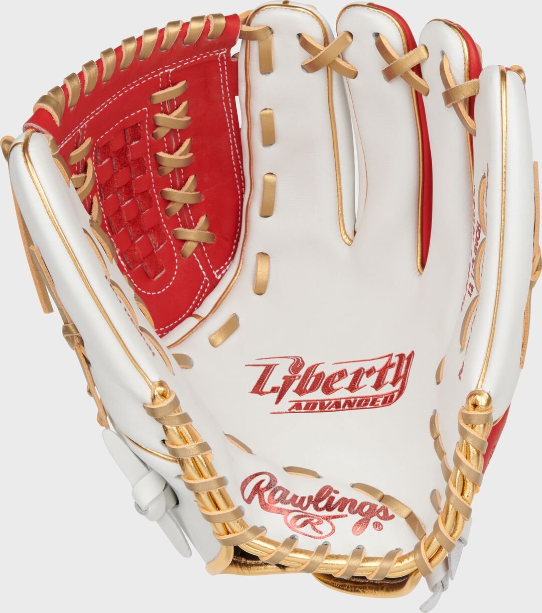 Liberty Advanced Color Series 12.5 in Fastpitch Glove White/Scarlet - Image 4