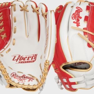 Liberty Advanced Color Series 12.5 in Fastpitch Glove White/Scarlet