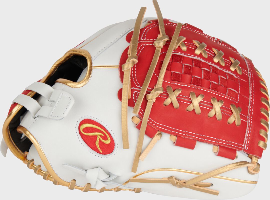 Liberty Advanced Color Series 12.5 in Fastpitch Glove White/Scarlet - Image 2
