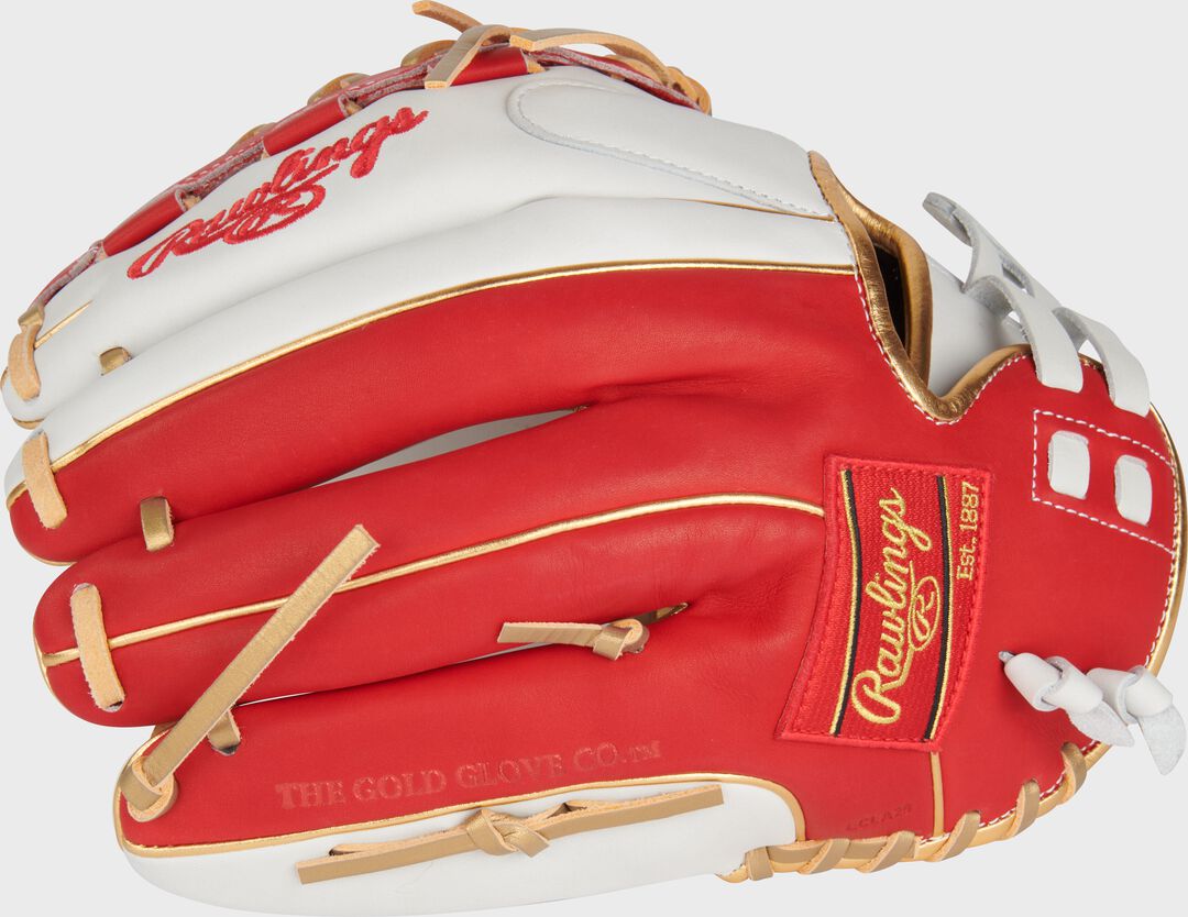 Liberty Advanced Color Series 12.5 in Fastpitch Glove White/Scarlet - Image 5