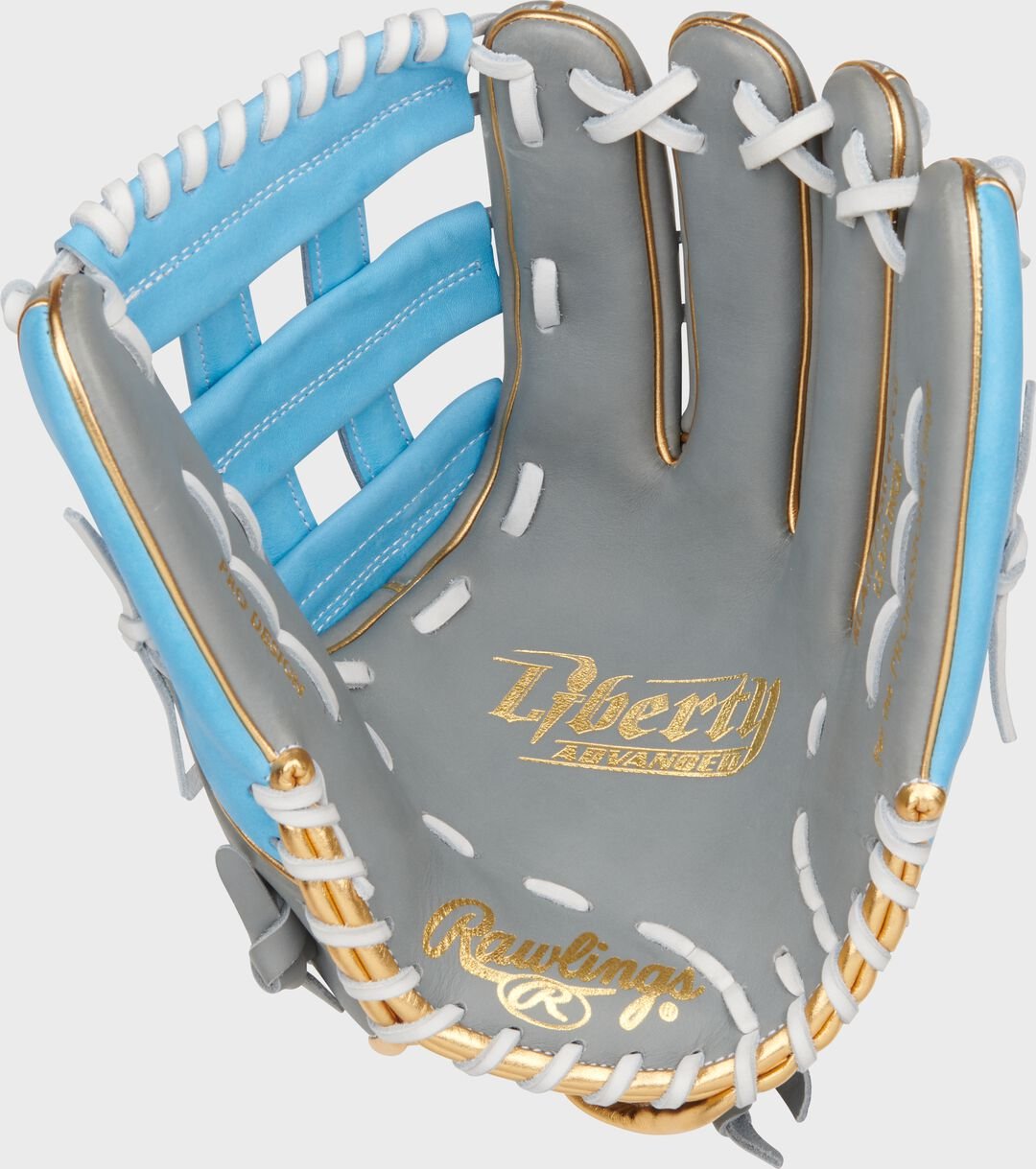 Liberty Advanced Color Series 12.75 in Outfield Glove Gray/Columbia Blue - Image 4