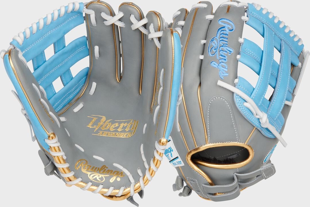 Liberty Advanced Color Series 12.75 in Outfield Glove Gray/Columbia Blue