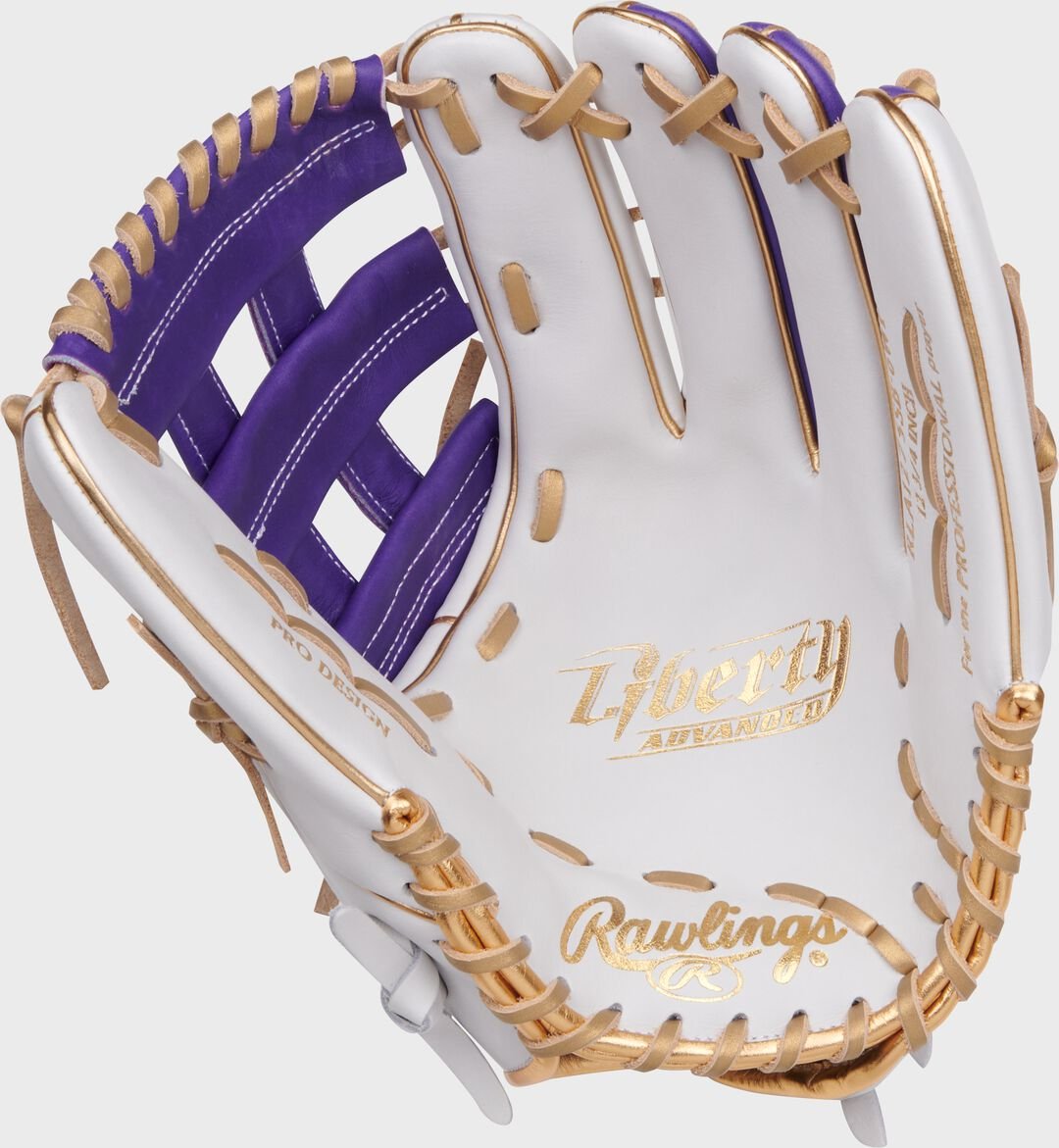 Liberty Advanced Color Series 12.75 in Outfield Glove White/Purple - Image 4