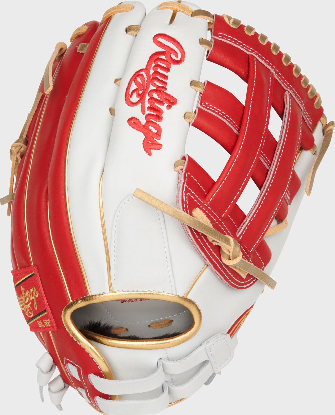 Liberty Advanced Color Series 12.75 in Outfield Glove White/Scarlet - Image 3